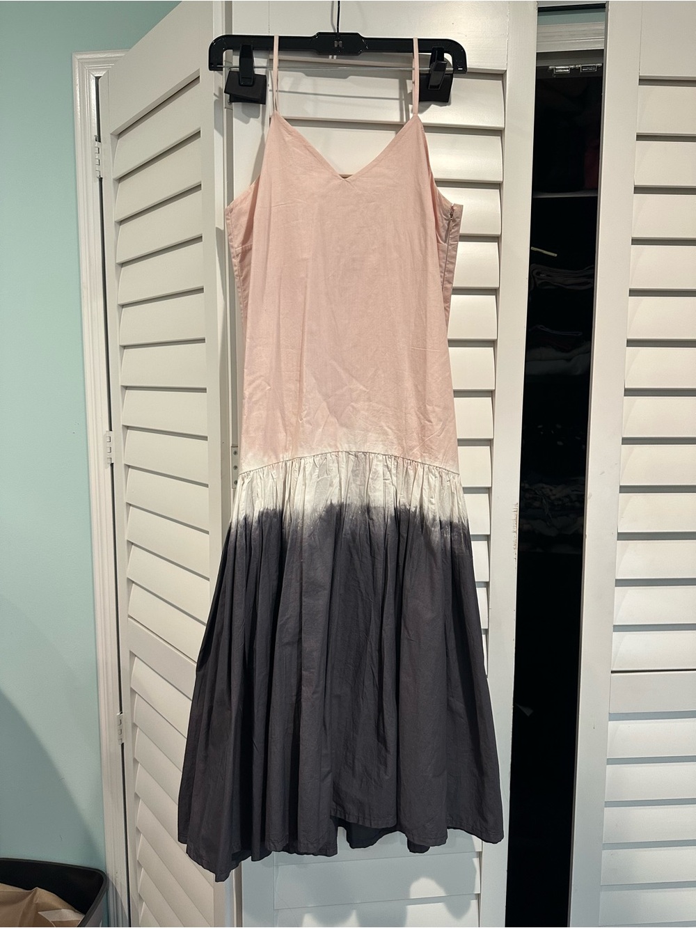 Sea New York Pink to Charcoal Ombre Maxi Dress